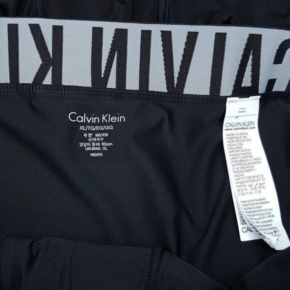 CALVIN KLEIN Mens XL 2 Pack Black Intense Power Low Rise Trunk Microfiber Logo - Picture 4 of 5